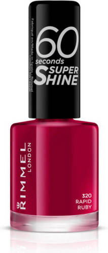 Rimmel London 60 Seconds Super Shine nagellak - 320 Rapid Ruby