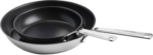 KitchenAid Stainless Steel koekenpannen set 20 + 28 cm