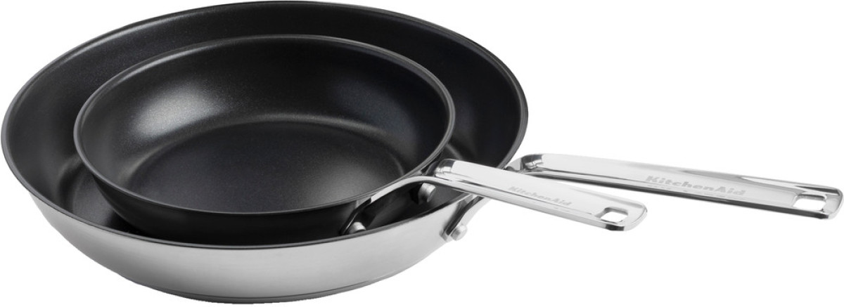 KitchenAid Stainless Steel koekenpannen set 20 + 28 cm
