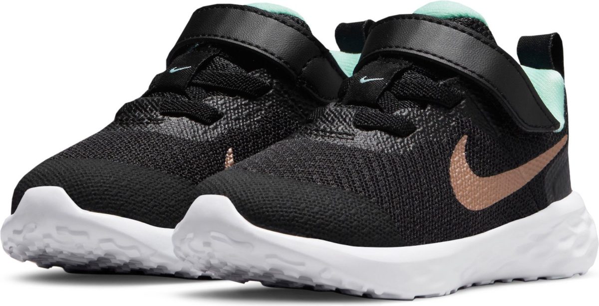 Nike Revolution 6 sneakers zwart/brons/mintgroen