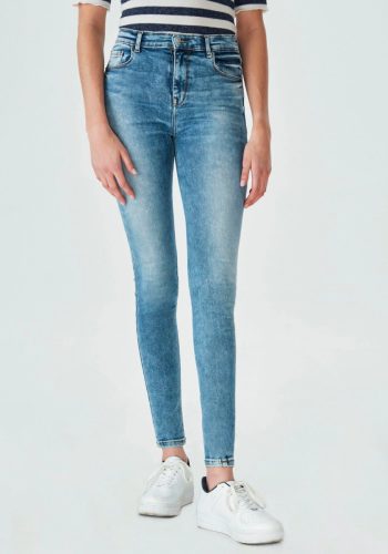 LTB Skinny fit jeans AMY met lange, extra strakke pijpbelijning, hoge taille en met stretch-aandeel in 5-pocketsstijl