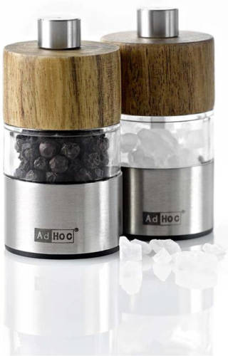 AdHoc mini peper en zoutmolen set