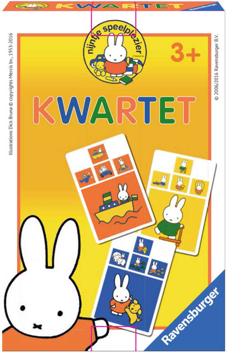 Ravensburger Nijntje Nijntje ontdekt de wereld kwartet kinderspel