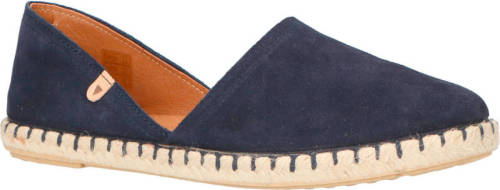 Verbenas Carmen Serraje suède espadrilles donkerblauw