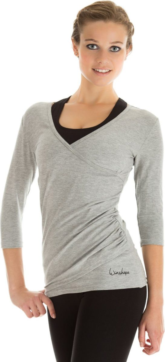Winshape Wikkelshirt WS3 ¾-mouw