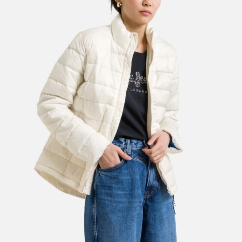 Pepe Jeans Gewatteerde jas Fanny met deelbare ritssluiting en leuke stiksels