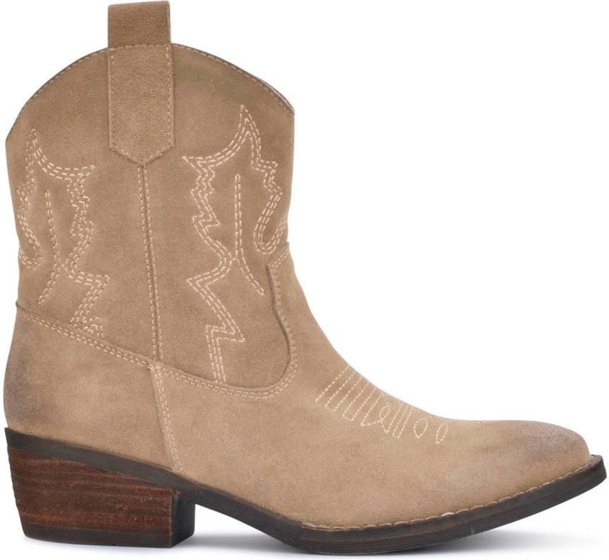 Ps poelman Bila suède cowboylaarzen beige