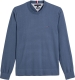 Tommy hilfiger gemêleerde pullover met biologisch katoen faded indigo