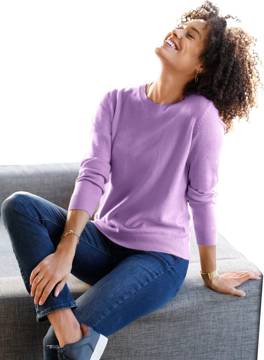 Classic Basics Trui met ronde hals Trui