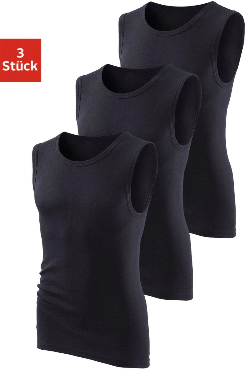 H.I.S Muscle-shirt zonder zijnaden optimale pasvorm (Set van 3)