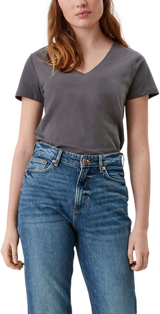 Q/S designed by T-shirt met trendy v-hals