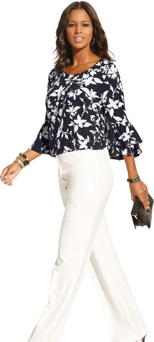 Alessa W. Blouse zonder sluiting