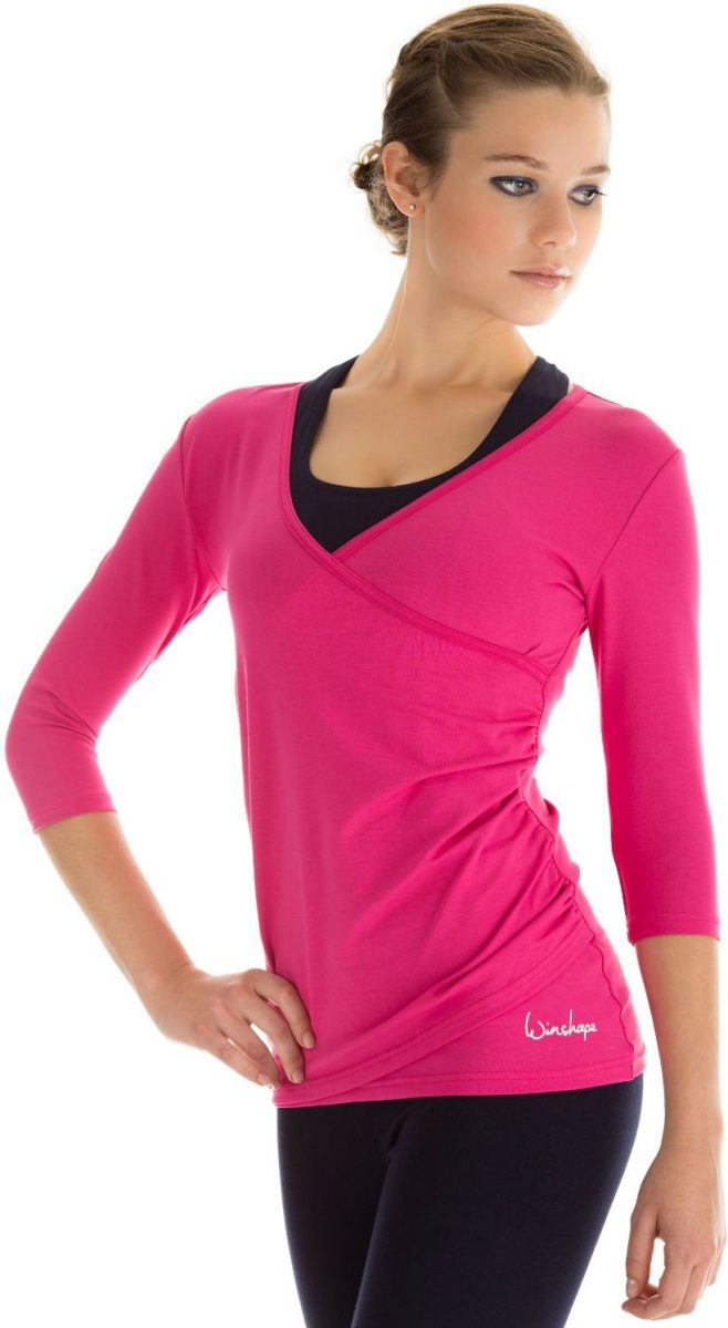 Winshape Wikkelshirt WS3 ¾-mouw