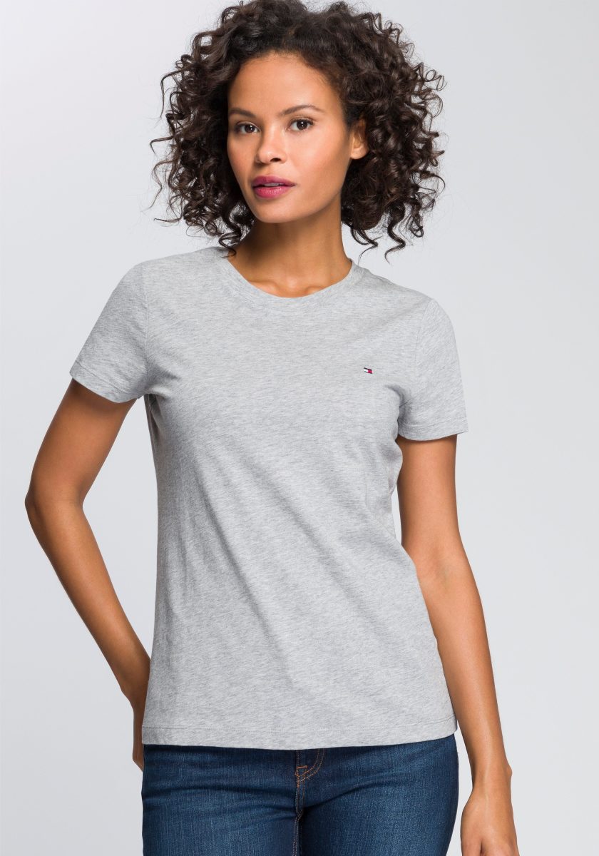Tommy hilfiger T-shirt HERITAGE CREW NECK TEE met Tommy hilfiger-merklabel op borsthoogte