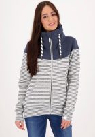 alife and kickin Sweatvest ValinaAK A sportief jasje met hoge extra dikke opstaande kraag & dikke koordjes