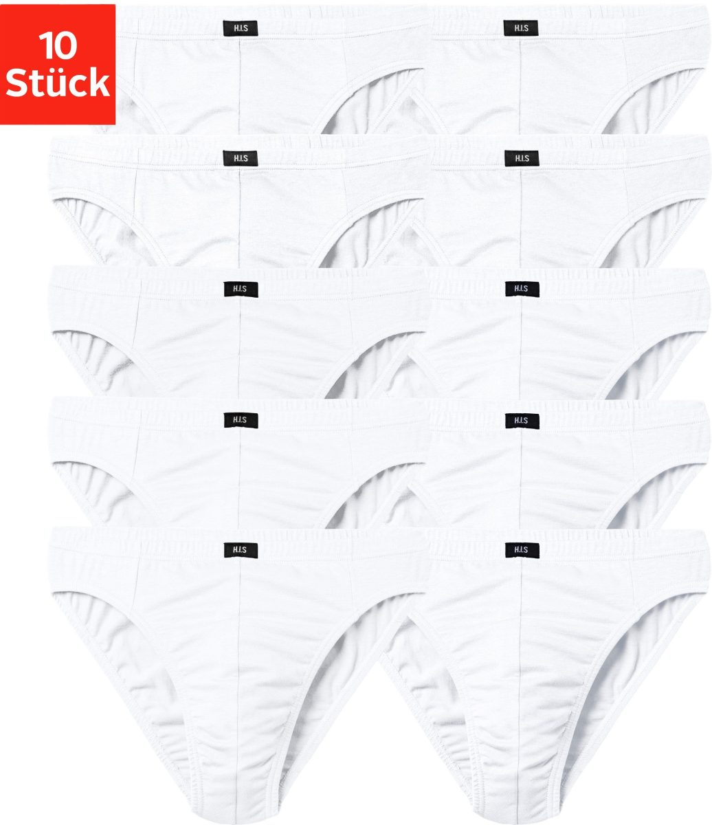 H.I.S Slip in effen kleuren (set, 10 stuks)
