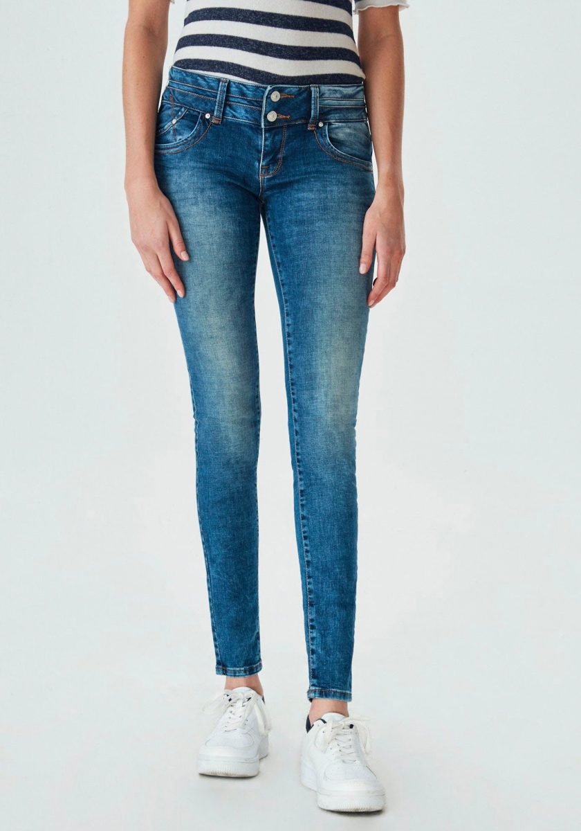 LTB Skinny fit jeans JULITA X met extra-strakke pijpen, lage taillehoogte en stretchaandeel