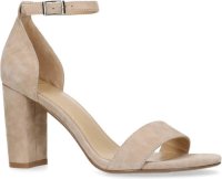 Manfield suède sandalettes taupe