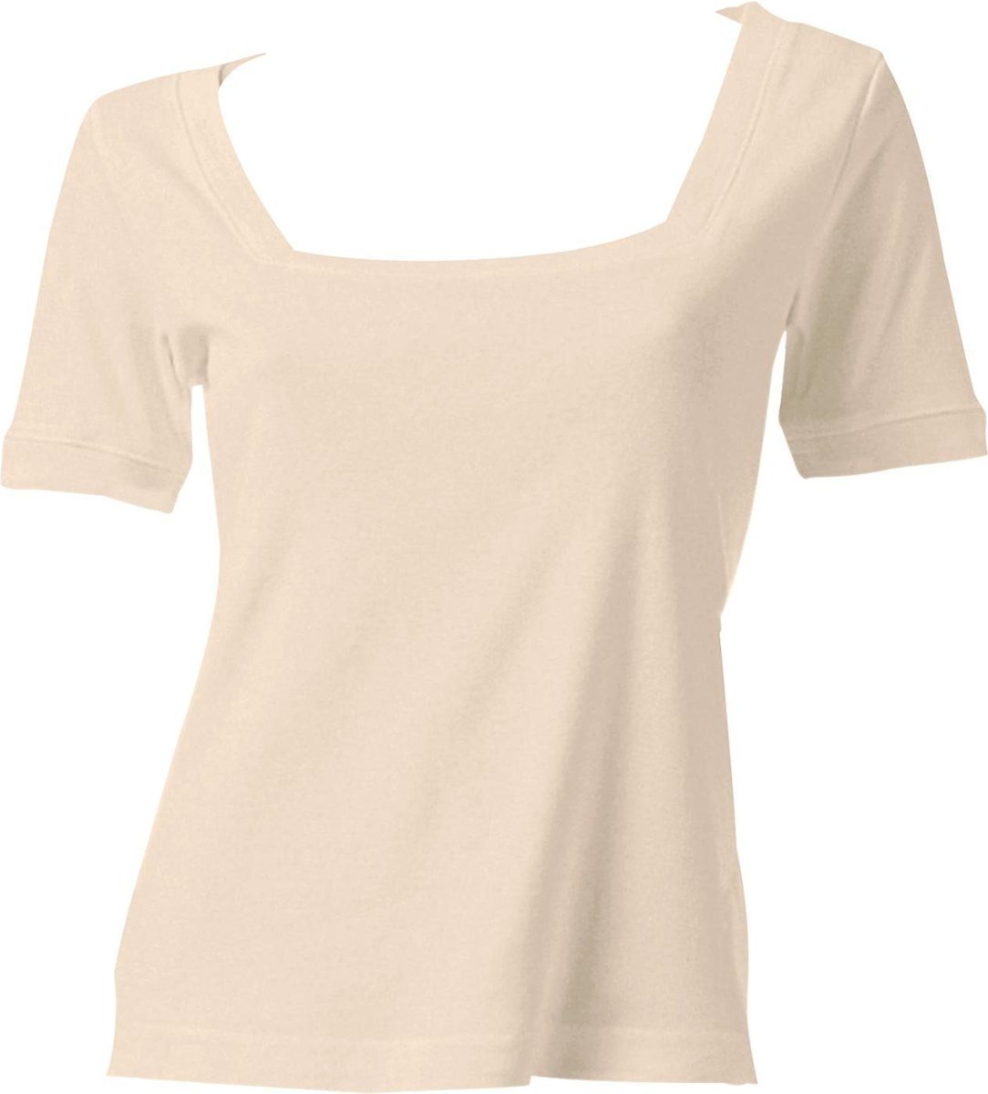 LINEA TESINI by Heine Shirt met korte mouwen Shirt met carréhals