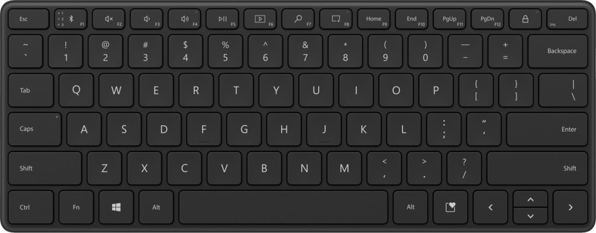 Microsoft Designer Compact Toetsenbord Bluetooth Zwart QWERTY