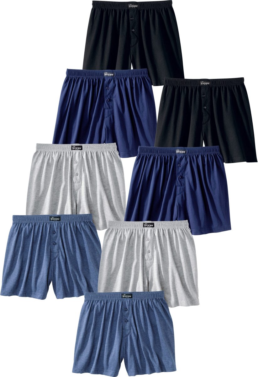 le jogger ® Wijde boxershort in prettig zachte katoenkwaliteit (8 stuks)