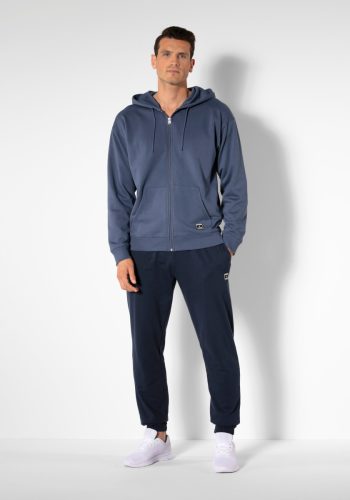 AUTHENTIC LE JOGGER Capuchonsweatvest met een rits in basic kleuren