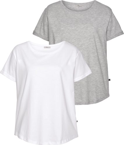 LTB Shirt met korte mouwen SEPEZEDP in set van 2 in een eenvoudig design met een afgeronde zoom - exclusief (2-delig)