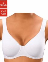 PETITE FLEUR Minimizer-bh met beugel van katoen (Set van 2)