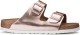 Birkenstock Slippers ARIZONA SFB in smalle schoenwijdte, metallic-look, met soft-voetbed