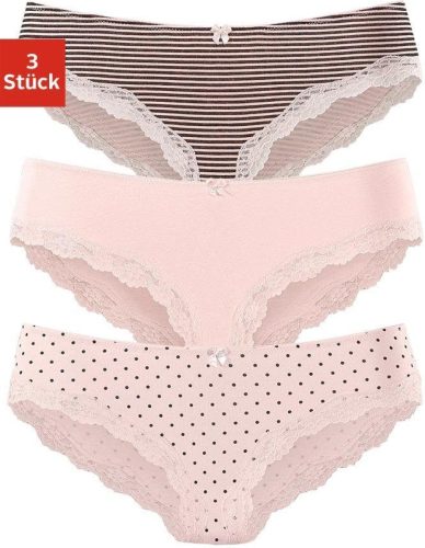 Lascana Slip met fijne kant (3 stuks)