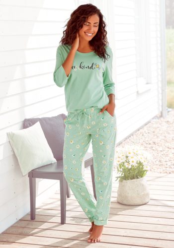 Vivance Dreams Pyjama met madeliefje-print