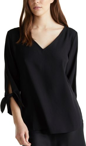 Esprit Collection Blouse zonder sluiting met leuke strikdetails aan de mouwen