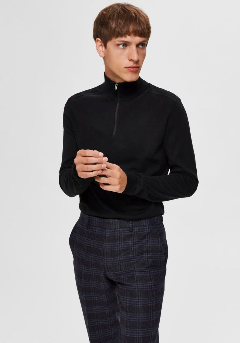 SELECTED HOMME Schipperstrui Berg korte rits cardigan