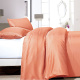 Zensation Satin Point - Oranje 2-persoons (200 x 200/220 cm + 2 kussenslopen) Dekbedovertrek