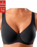 PETITE FLEUR Minimizer-bh met beugel van katoen (Set van 2)