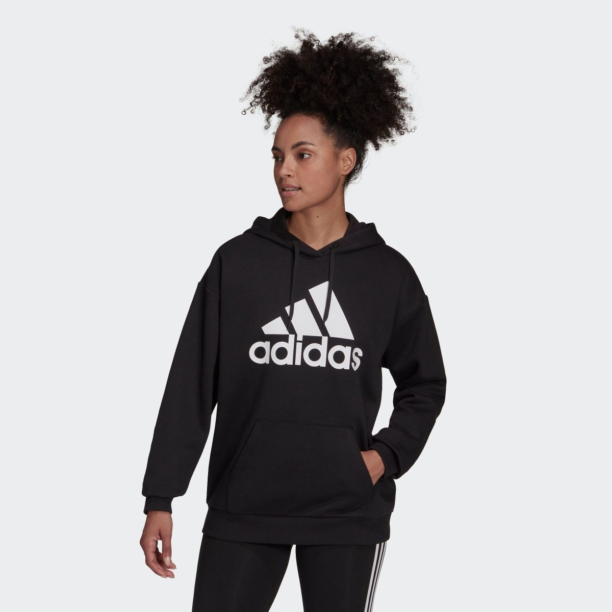 adidas Performance Sweatshirt ESSENTIALS LOGO BOYFRIEND FLEECE-HOODY