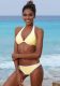 Venice Beach halter bikinitop met beugel geel