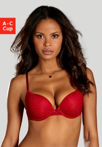 s.Oliver RED LABEL Beachwear Push-up-bh in een glanzende look