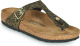 Birkenstock Teenslippers Gizeh Shiny in glanzende reptiel-look