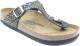 Birkenstock Teenslippers Gizeh Shiny in glanzende reptiel-look