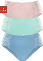 PETITE FLEUR Heupslip met gebloemde kant opzij (3 stuks)