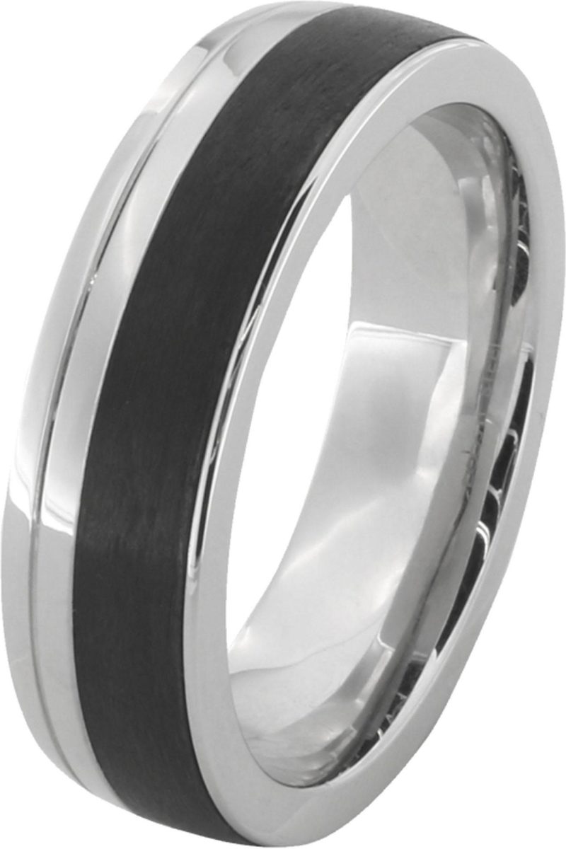 DOOSTI Trouwring SC-01-D, SC-01-H, SC-02-D, SC-02-H Made in Germany, naar keuze met of zonder zirkoon