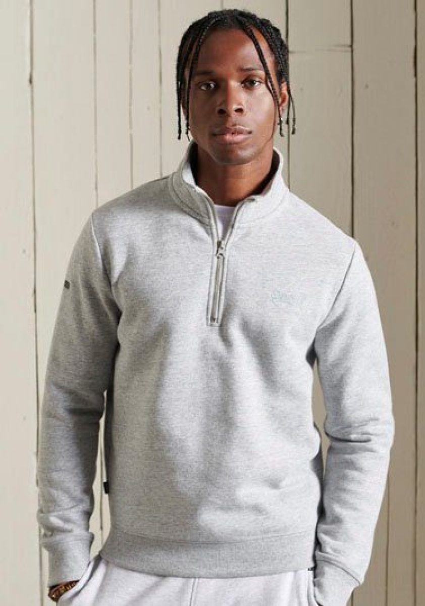 Superdry Sweatshirt VINTAGE LOGO EMB ZIP HENLEY