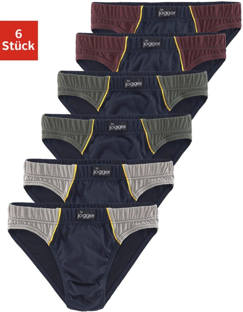 le jogger® Slip met contrastkleurige highlights (6 stuks)