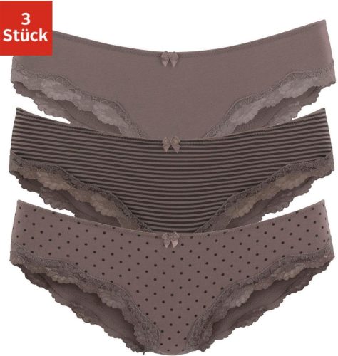 Lascana Slip met fijne kant (3 stuks)