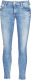 Le Temps Des Cerises Skinny fit jeans PULPHIC FAWN in verkort cropped model met used effecten