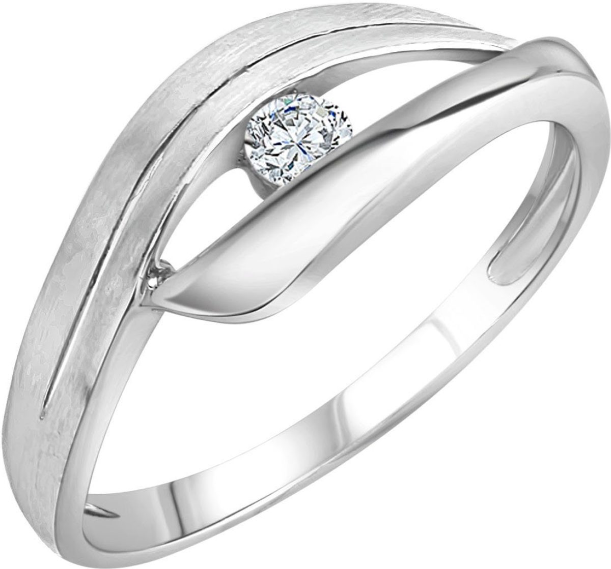 Firetti Zilveren ring met zirkoon (synthetisch)
