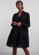 Y.A.S semi-transparante trapeze jurk YASHOLI van biologisch katoen zwart