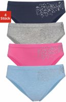 PETITE FLEUR Slip mooie basic voor elke dag, met gebloemde glitterprint (4 stuks)