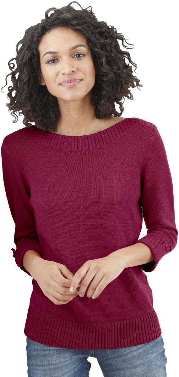 Classic Basics Trui met 3/4-mouwen Trui